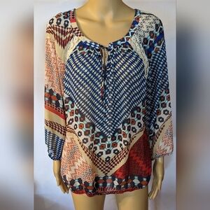 Pre-owned New Directions long sleeve shirt size large 100% polyester, TH